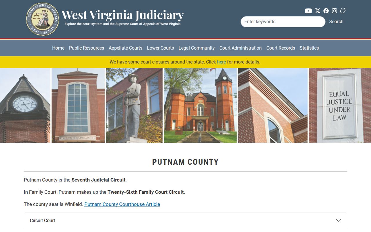 Putnam County criminal court directory and case contacts